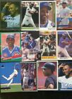 DWIGHT SMITH  LOT OF 36 BASEBALL CARDS CUBS ANGELS ORIOLES TALLAHASSEE 
