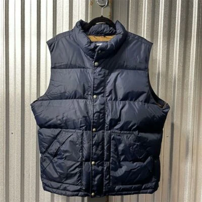 Lands' End Vest Men's XL Blue Down Puffer Quilted Winter Casual - Image 1 of 4