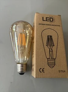 8W Vintage LED Light Bulbs Antique Industrial Style Warm Edison Retro Lamps E27 - Picture 1 of 8