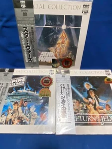 LOT 3 Star Wars Special Collection Japan LD Laserdisc CAV EP4-6 Hope Empire Jedi - Picture 1 of 24