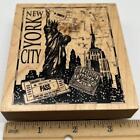 PSX K-3146 Montage Collection New York City Collage Rubber Stamp