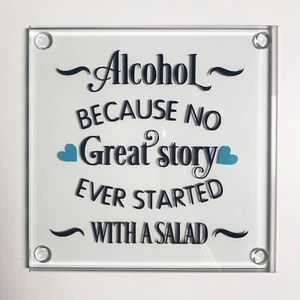 Alcohol because no great story....started with a salad - Handmade Coaster  - Picture 1 of 1