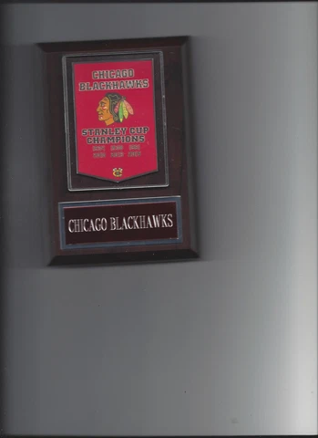 CHICAGO BLACKHAWKS STANLEY CUP PLAQUE CHAMPIONS CHAMPS HOCKEY NHL Cover