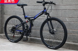 MOUNTAINBIKE  Faltbike 26 Zoll Blau "Kaimarte" MTB 24 Gang Scheibenbremse Speich - Bild 1 von 1