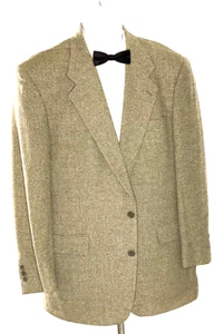 preowned, TALLIA UOMO 40 R , green/tan houndstooth , sportjacket - Picture 1 of 10