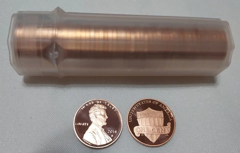 2014 S LINCOLN PENNY CENT PROOF ROLL (50 PCS) Cover