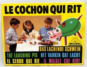 Juego Familiar Le Cochon Qui Rit (El Cerdo Riendo) ~ De Colección Completo Francia Usado en Excelente Condición! - Imagen 1 de 5