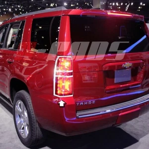 APADS FOR 2018 19 2020 CHEVY TAHOE Tail Lamp/Light Rear Light bezel Chrome Cover - Picture 1 of 8