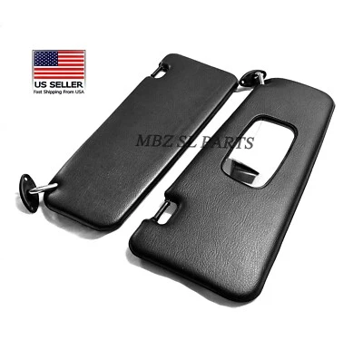 全新遮阳板 适用于宝马 E30 Coupe 325eS 325i 318i 320i 黑色 一对 1982 - 1994 — 第 1/4 张图片