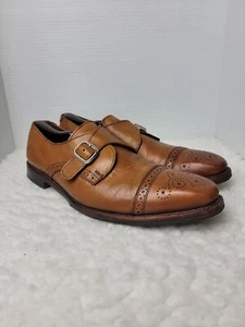 Scarpa elegante Allen Edmonds Franciscan da uomo taglia 11,5 marrone con cinturino da monaco - Foto 1 di 11