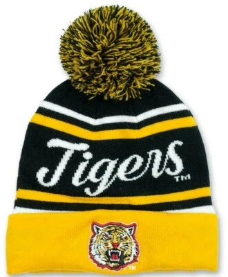 Grambling Tigers Beanie Hat w/pom - HBCU - Image 1 of 2