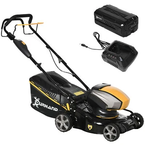 DURHAND Tagliaerba a Batteria 40V Motore 800W 6 Altezze di Taglio 25-75mm - Foto 1 di 10