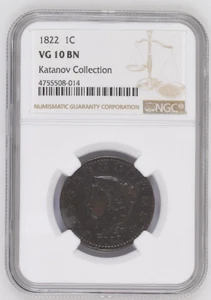 NGC VG 10 BN 1822 CORONET HEAD - Picture 1 of 4