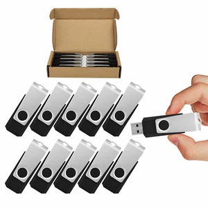 10 paquetes de unidades flash USB 2.0 giratorias de 32 GB pen drive memoria stick - Imagen 1 de 12