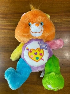 Peluche vintage Care Bears Floppy Work of Heart Bear 13”H 2005 aroma Tutti Fruiti - Imagen 1 de 10