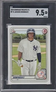 2020 Bowman 1st Paper Prospects RC Rookie #BP8 JASSON DOMINGUEZ SGC 9.5 Mint+ - Picture 1 of 2