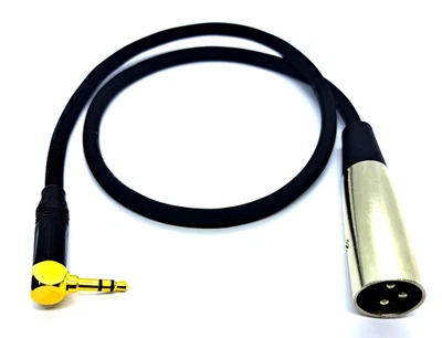 KABELBETRIEB Cavo audio 3,5 mm mini jack angolo su XLR maschio in vers. Lunghezze