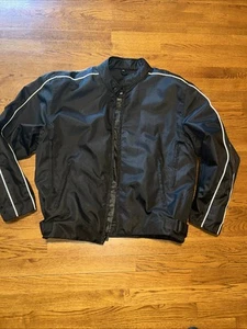 Road Wear by Buffalo Outdoors Motorcycle Jacket Mens 3XL Black Zip Out Liner - Picture 1 of 9