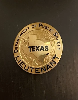 Insignia de teniente obsoleta del Departamento de Seguridad Pública de Texas (DPS) Foto 1 de 2