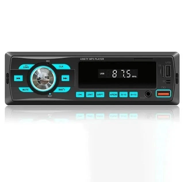 Autoradio bluetooth stereo 50 W X 4 FM/MP3/TF CARD / USB 3.0 /AUX TELECOMANDO - Immagine 1 di 1