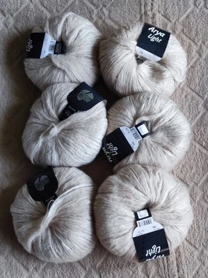 Wolle Lana Grossa Arya Light Creme 6 Knäuel - Bild 1 von 4