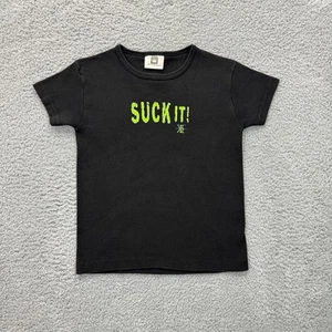 RARE Vintage D-Generation X DX SUCK IT Wrestling T-Shirt Women XS Black WWE - Picture 1 of 7