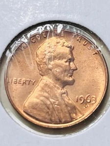 1963-D lincoln cent Double Die Reverse - Picture 1 of 5