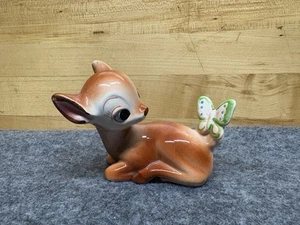 Statuina farfalla Bambi vintage posa ceramica porcellana Giappone Disney - Foto 1 di 5