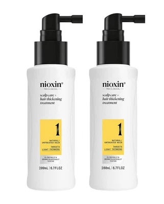 Tratamiento del cuero cabelludo NIOXIN System 1 6,76 oz / 200 ml (paquete de 2) Foto 1 de 4