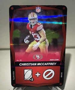 2024 UNO Elite NFL Christian McCaffery Red FOIL Color Match Card #115 49ers - Picture 1 of 2