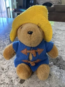Etiquetas de oso Paddington 1975 vintage Perú a Londres Inglaterra 11" juguetes de peluche Edén - Imagen 1 de 7