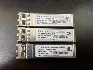 Finisar | FTLX8571D3BCL-EM | 850nm 10G Transceiver Module Lot of 3 - Picture 1 of 4
