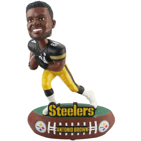 Pittsburgh Steelers Antonio Brown Baller Player Bobblehead Brand New In Box Cover