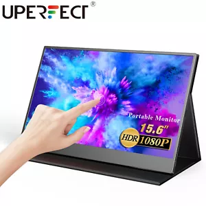 UPERFECT 15.6" FHD Touchscreen Monitor USB-C Portable Screen Gaming Monitor - Picture 1 of 12