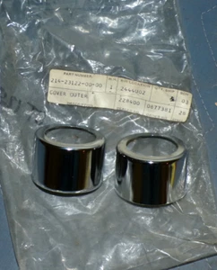 YAMAHA DT 125 NOS OUTER FORK COVER PAIR GENUINE OEM - Picture 1 of 2