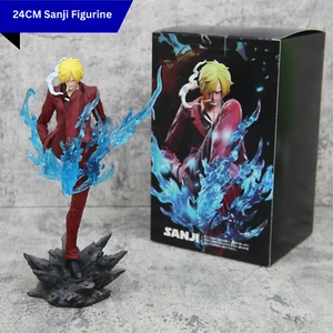 24cm One Piece Sanji Figurine - Smoking Black Foot PVC Anime Statue Collectible - Picture 1 of 16