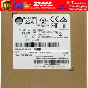 1P AB 22A-D1P4N104 Nuevo Precintado 22A-D1P4N104/A PowerFlex 4 0.4 kW 0.5 HP Accionamiento de CA - Imagen 1 de 6
