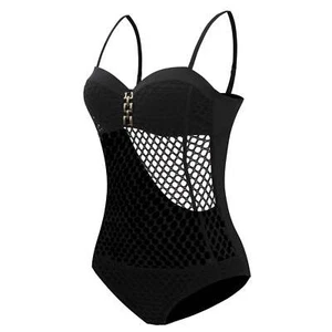 Vikionfly Sexy One Piece Swimsuit Push Up Women Swimwear Monokini Mesh Sheer One - Picture 1 of 21