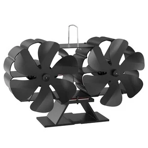 Ventilatore per camino a 12 pale 60°C Ventola per stufa senza corrente Caminetto - Foto 1 di 9