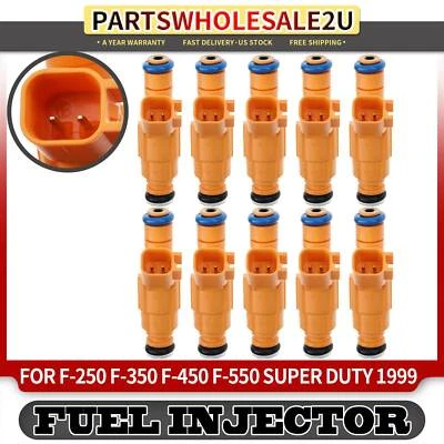 10x Inyector de combustible para Ford F-250 F-350 F-450 F-550 E-350 Super Duty 1999 6,8 L Foto 1 de 4