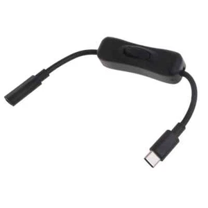 USB Type-C button Male to Female On/Off Power Supply Switch 20cm Extension Cable - Picture 1 of 4
