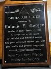 Plaque de retraite vintage DELTA Air Lines employé d'avion 33 ans et plus de service