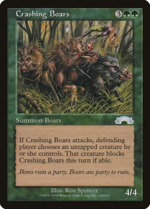 Magic the Gathering (mtg): EXO: Crashing Boars  (x 4) - Picture 1 of 1