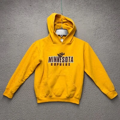 Minnesota Golden Gophers Hoodie Boys M Yellow Champion Eco Sweatshirt NCAA Flaw - Image 1 of 4