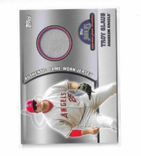 2005 Topps Game Worn Jersey Collection #45 Troy Glaus Anaheim Angels