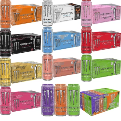 Monster Energy Ultra, Sugar Free Energy Drink, 16Ounce,Pack of 15, Select Flavor - Image 1 of 4