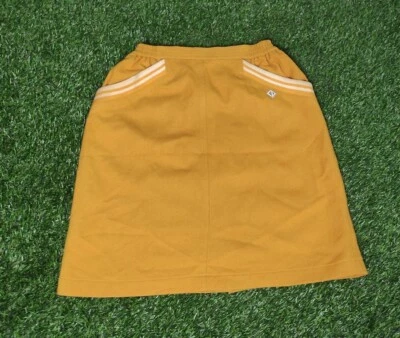 Auténtica falda de bolsillo CHRISTIAN DIOR SPORT diseño liso a rayas amarilla para mujer Foto 1 de 4