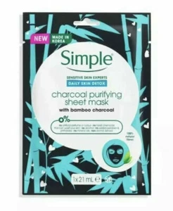 Simple Daily Detox Purifying Charcoal Mask 21Ml - Picture 1 of 1