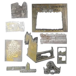 Vtg  Lot Letter Printing Press Plates Ad Pueblo Star S. Colorado College Phone - Picture 1 of 12