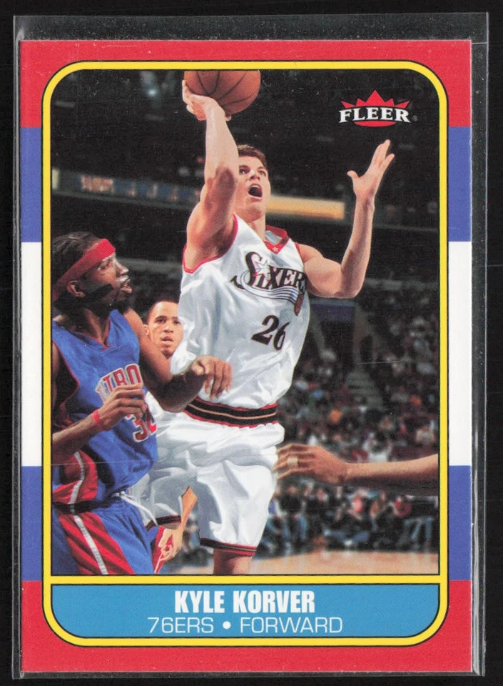 Fleer #61 2006-07 Kyle Korver 1986-87 20 aniversario Philadelphia 76ers Foto 1 de 2